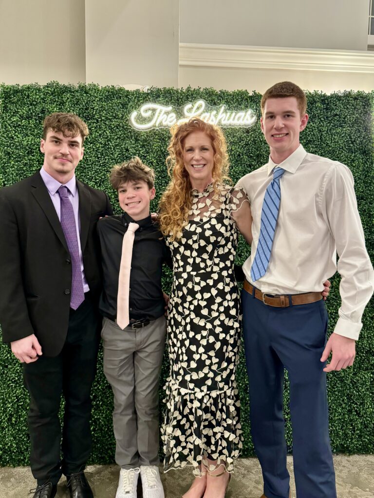 Bettina with her three sons